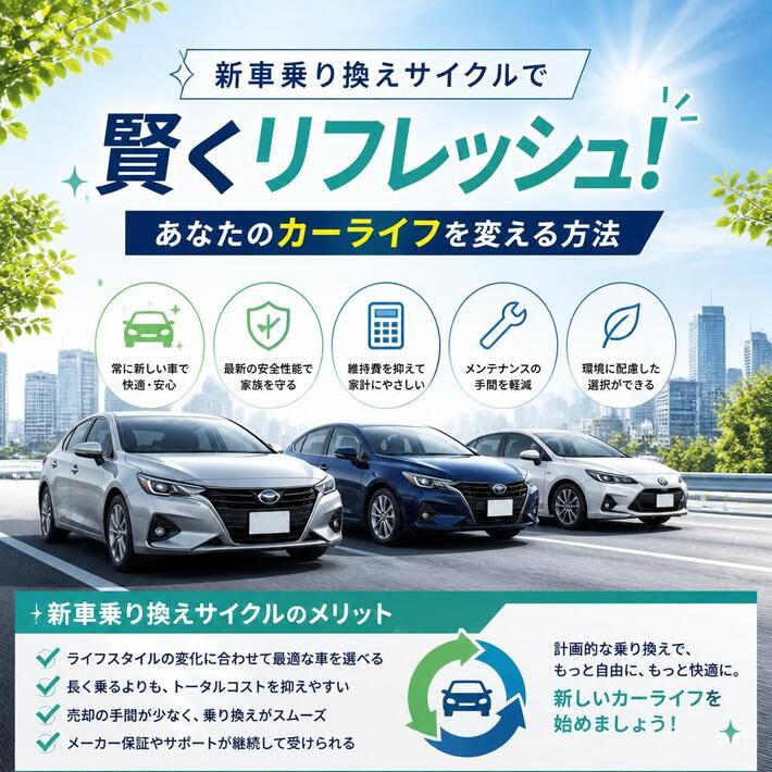 新車乗り換えサイクルで賢くリフレッシュ！あなたのカーライフを変える方法