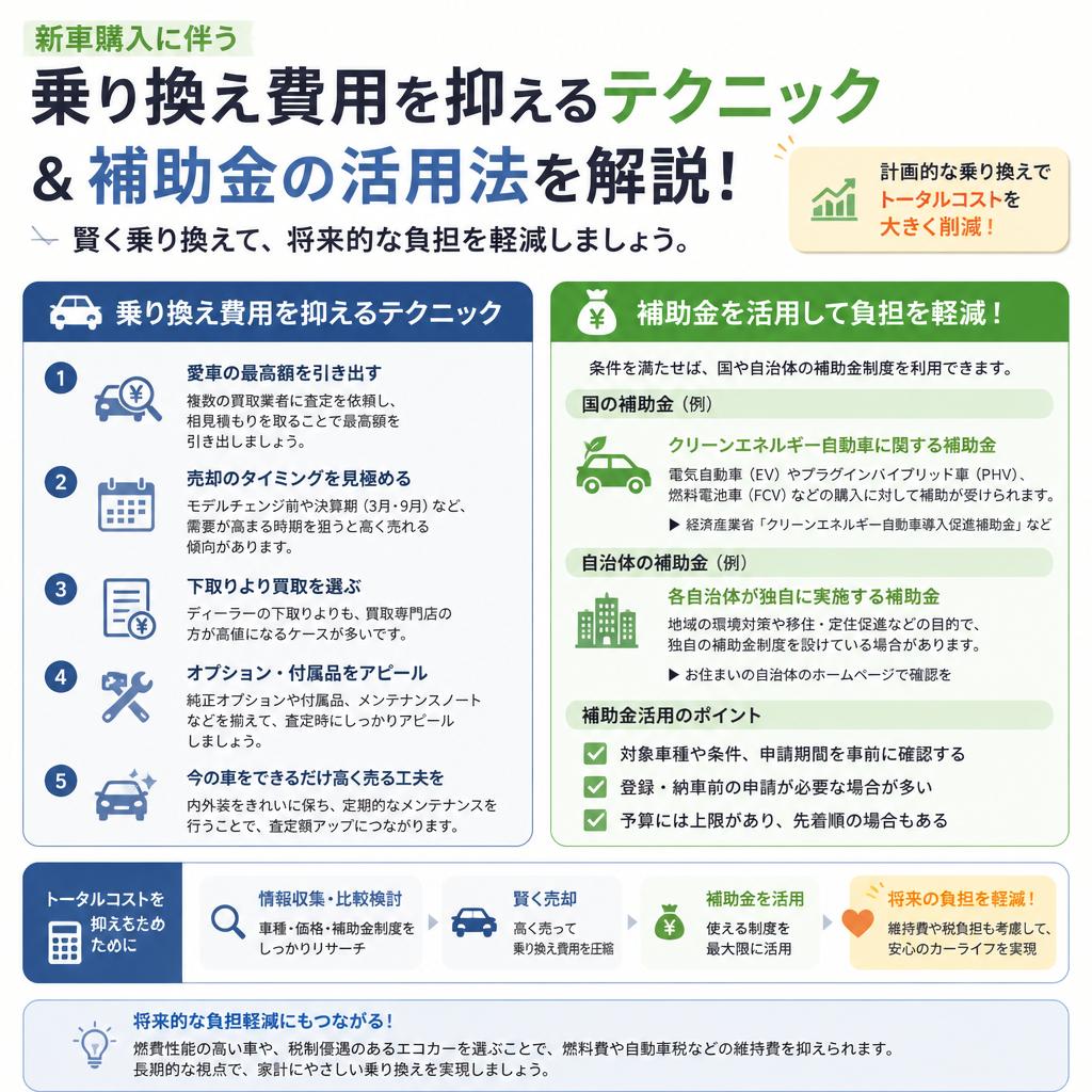 乗り換え費用を賢く抑える方法