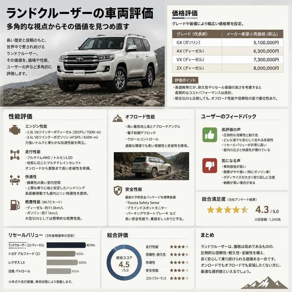 車両評価の基準