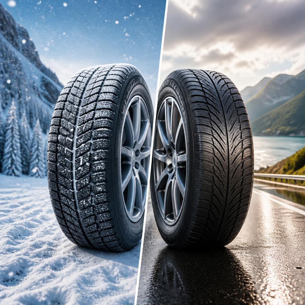 あなたの車に最適なタイヤ選び、スタッドレス vs オールシーズン！